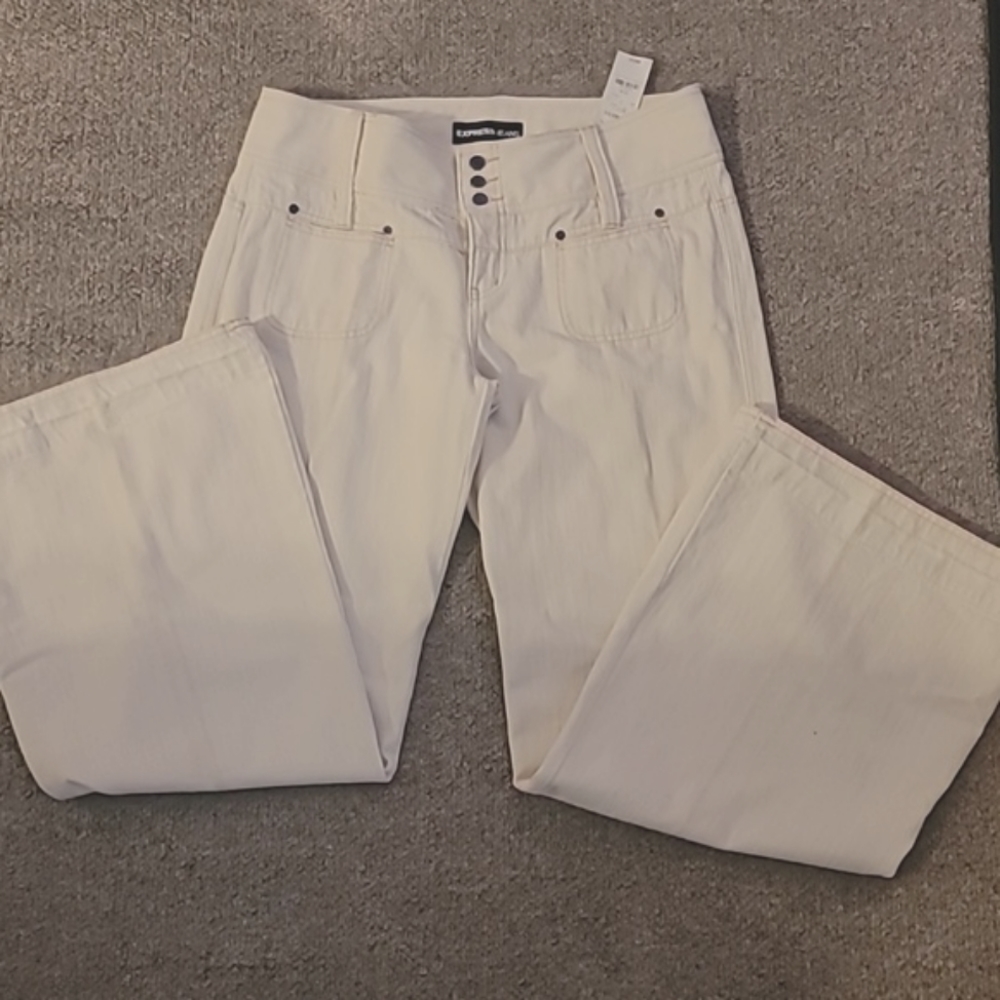 NWT HTF Y2K Express Wide Leg Jeans